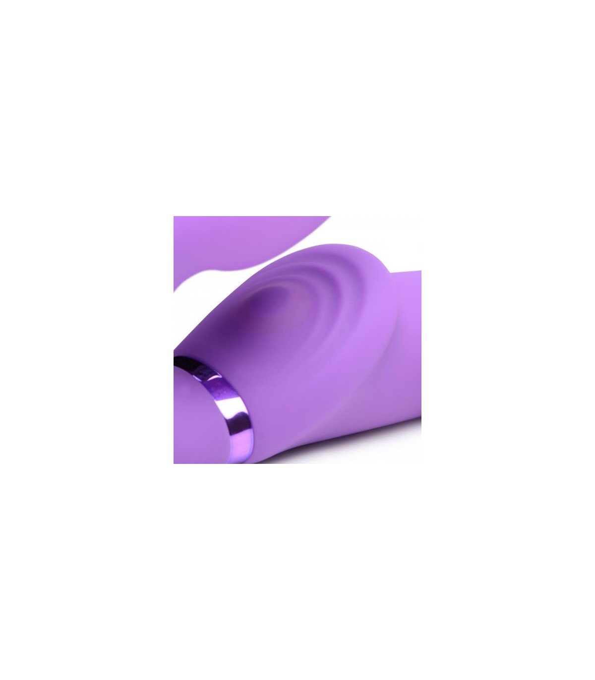 ARNÉS INFLABLE DOBLE C/ MANDO Y PULSATORIO CLÍTORIS USB LILA - Imagen 3