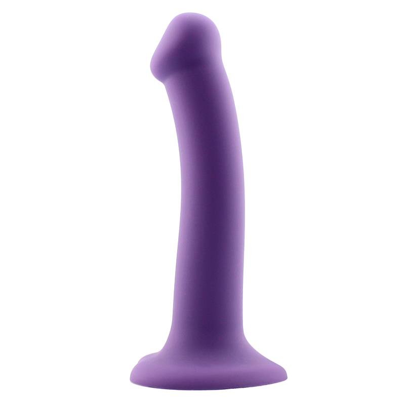 Bouncy Dildo Silicona Líquida Hiper Flexible 7 - 18 cm Talla M Púrpura - Imagen 3