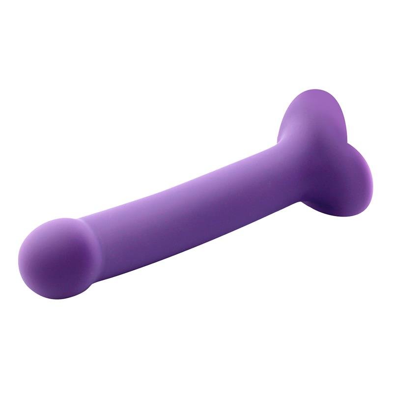 Bouncy Dildo Silicona Líquida Hiper Flexible 7 - 18 cm Talla M Púrpura - Imagen 4