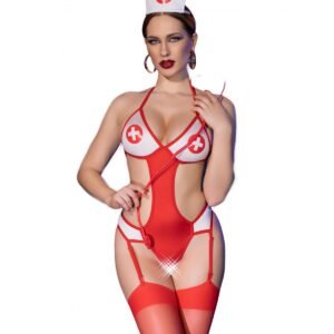 CR4631 DISFRAZ BODY ENFERMERA 4 PIEZAS L/XL