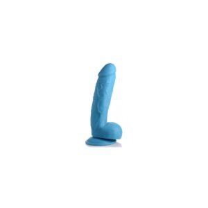 DILDO REALÍSTICO C/ TESTÍCULOS 21 CM AZUL