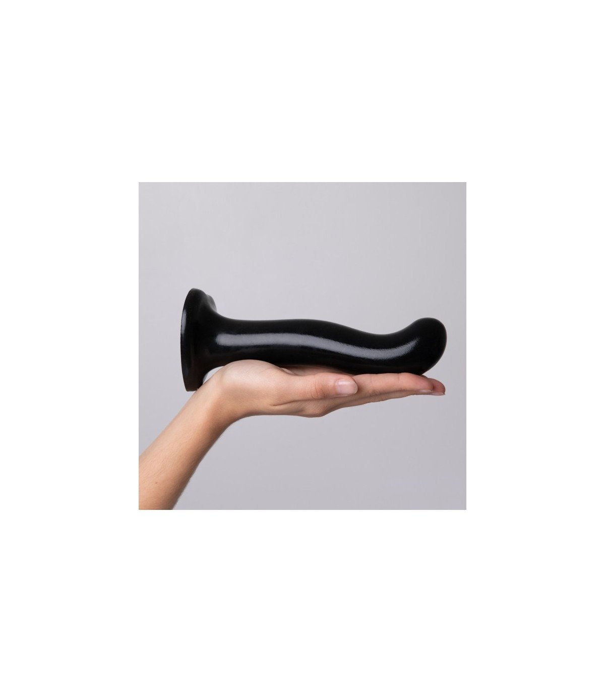 DILDO SILICONA ESTIMULADOR PUNTO P/G NEGRO L - Imagen 3