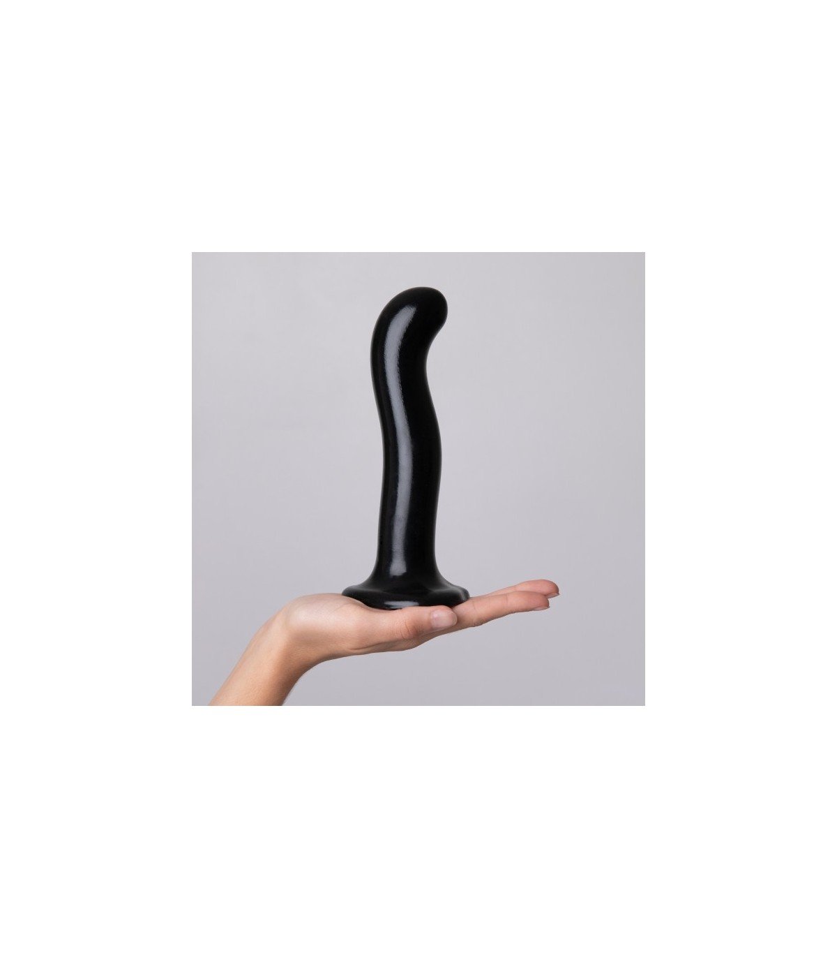 DILDO SILICONA ESTIMULADOR PUNTO P/G NEGRO L - Imagen 5