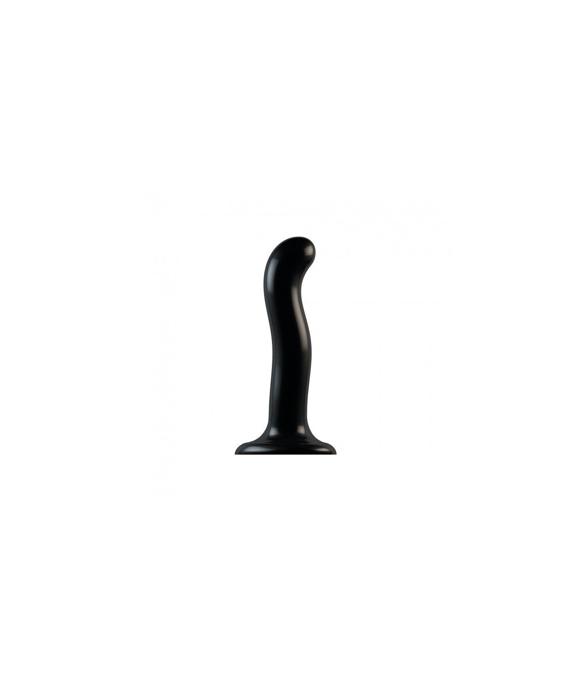 DILDO SILICONA ESTIMULADOR PUNTO P/G NEGRO L