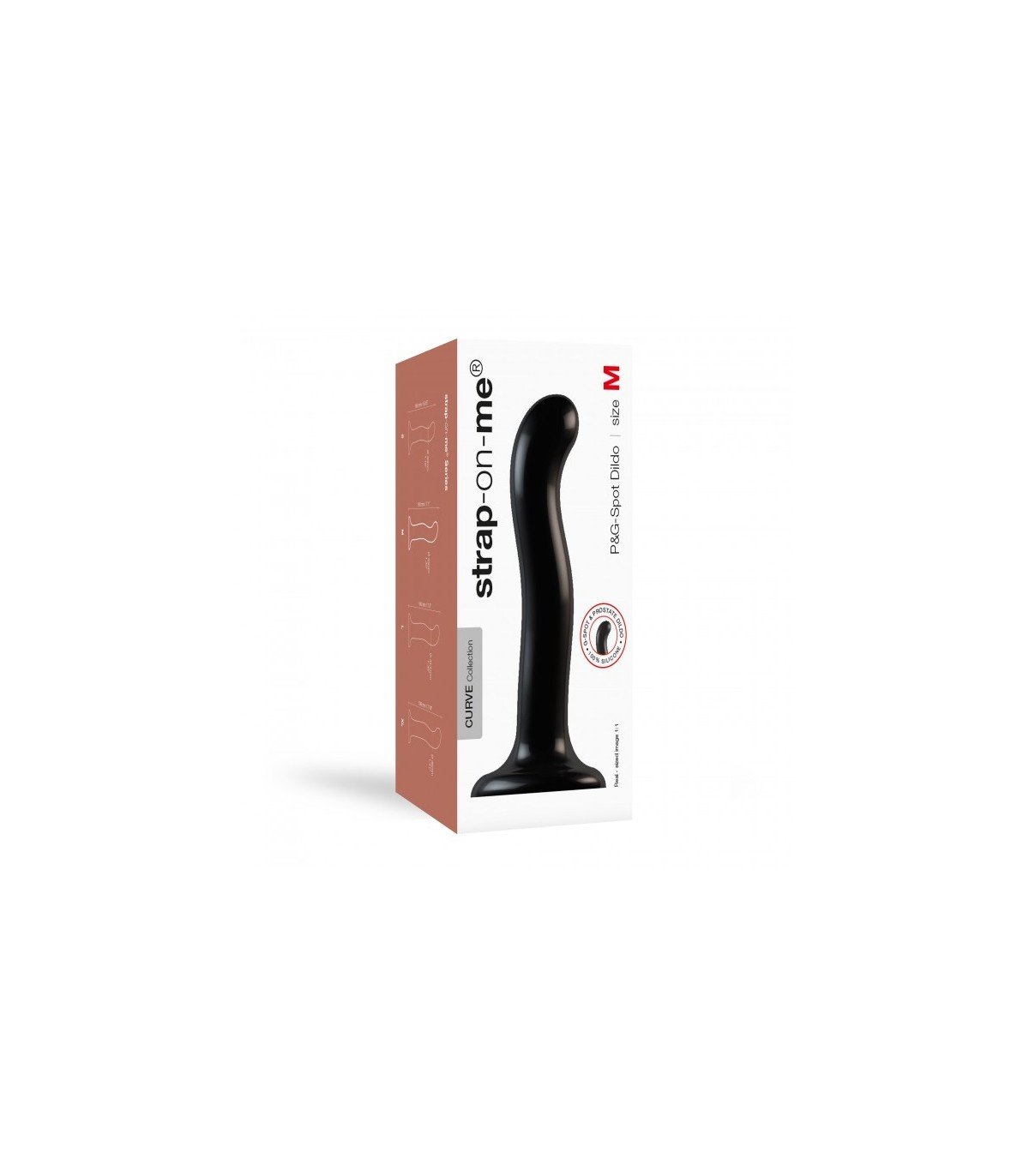 DILDO SILICONA ESTIMULADOR PUNTO P/G NEGRO S - Imagen 2