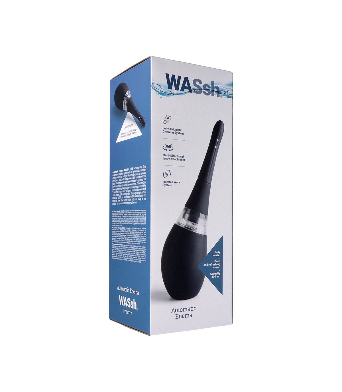ENEMA LIMPIEZA ANAL NEGRA USB 300 ML - Imagen 8