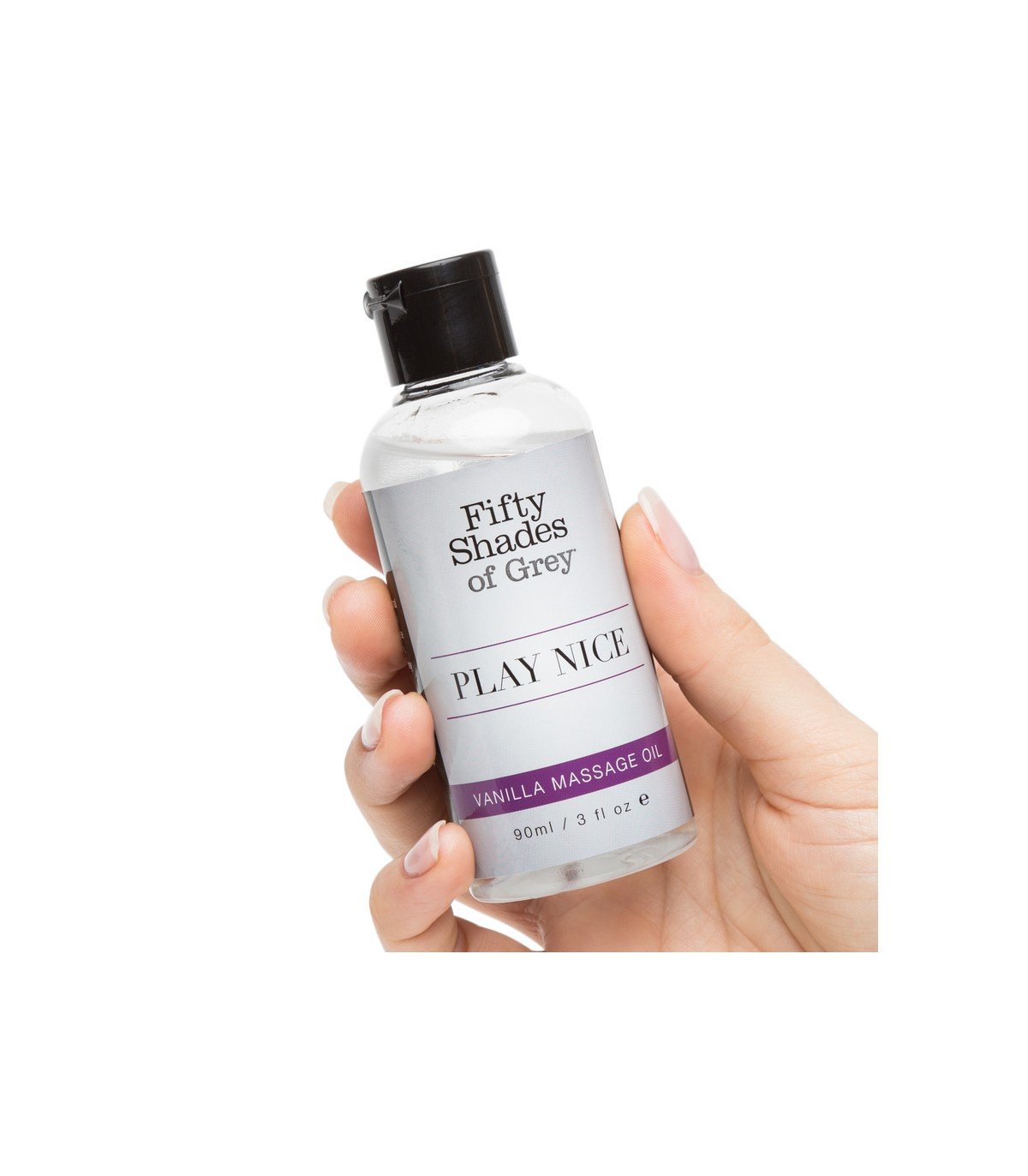 FIFTY SHADES PLAY NICE VANILLA MASSAGE OIL 90ML - Imagen 2