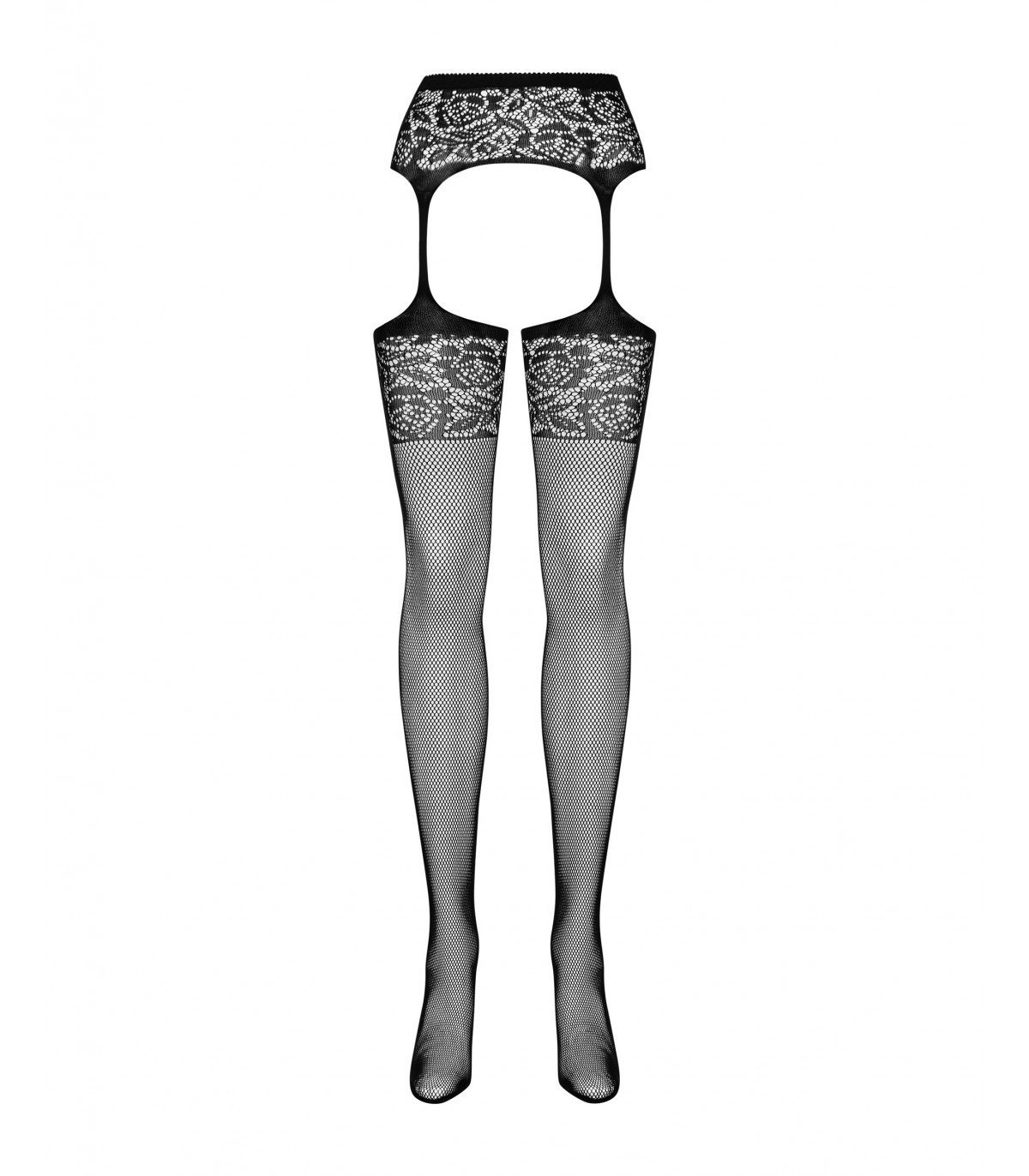 GARTER STOCKINGS S500 BLACK S/M/L - Imagen 3