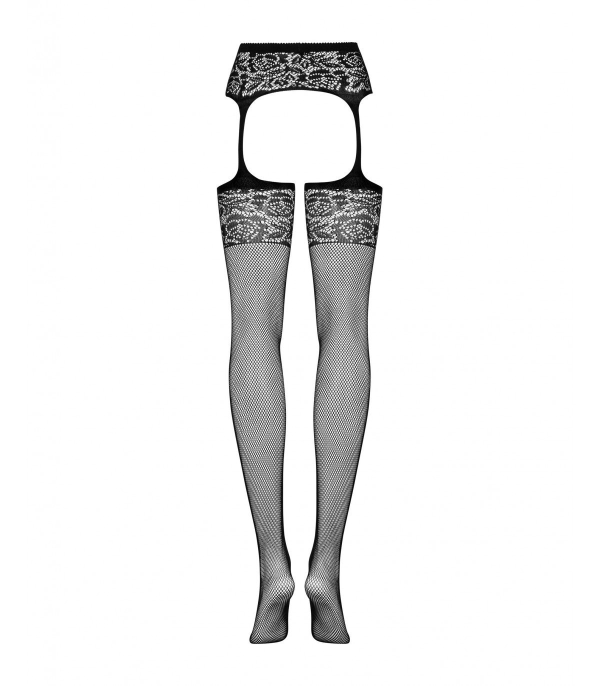 GARTER STOCKINGS S500 BLACK S/M/L - Imagen 4