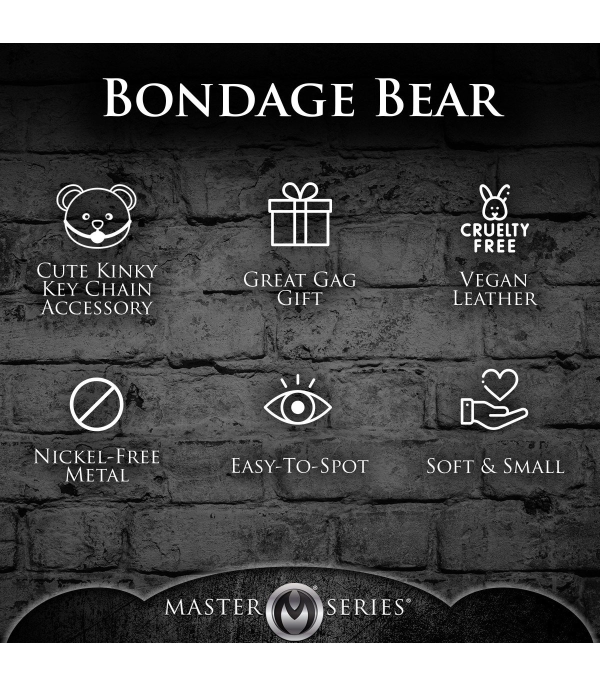 LLAVERO GAGGED TEDDY BEAR - Imagen 8