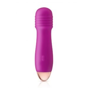 MINI VIBRADOR SILICONA RECARGABLE JOYSTICK ROSA