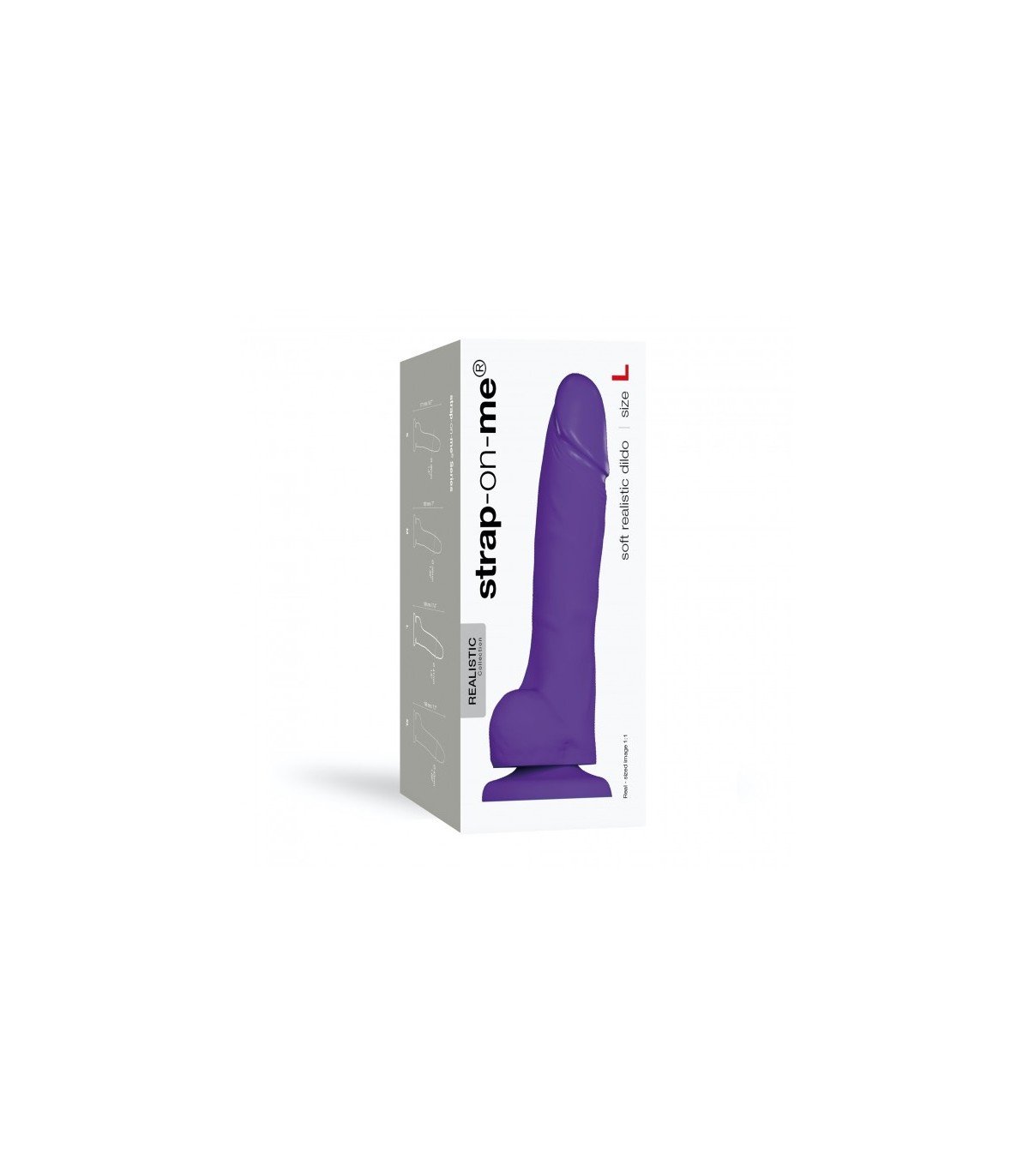 PENE REALÍSTICO SILICONA SUAVE MORADO L - Imagen 3