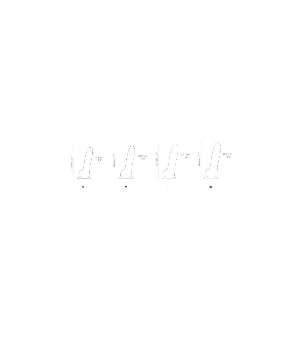 PENE REALÍSTICO SILICONA SUAVE MORADO L - Imagen 5