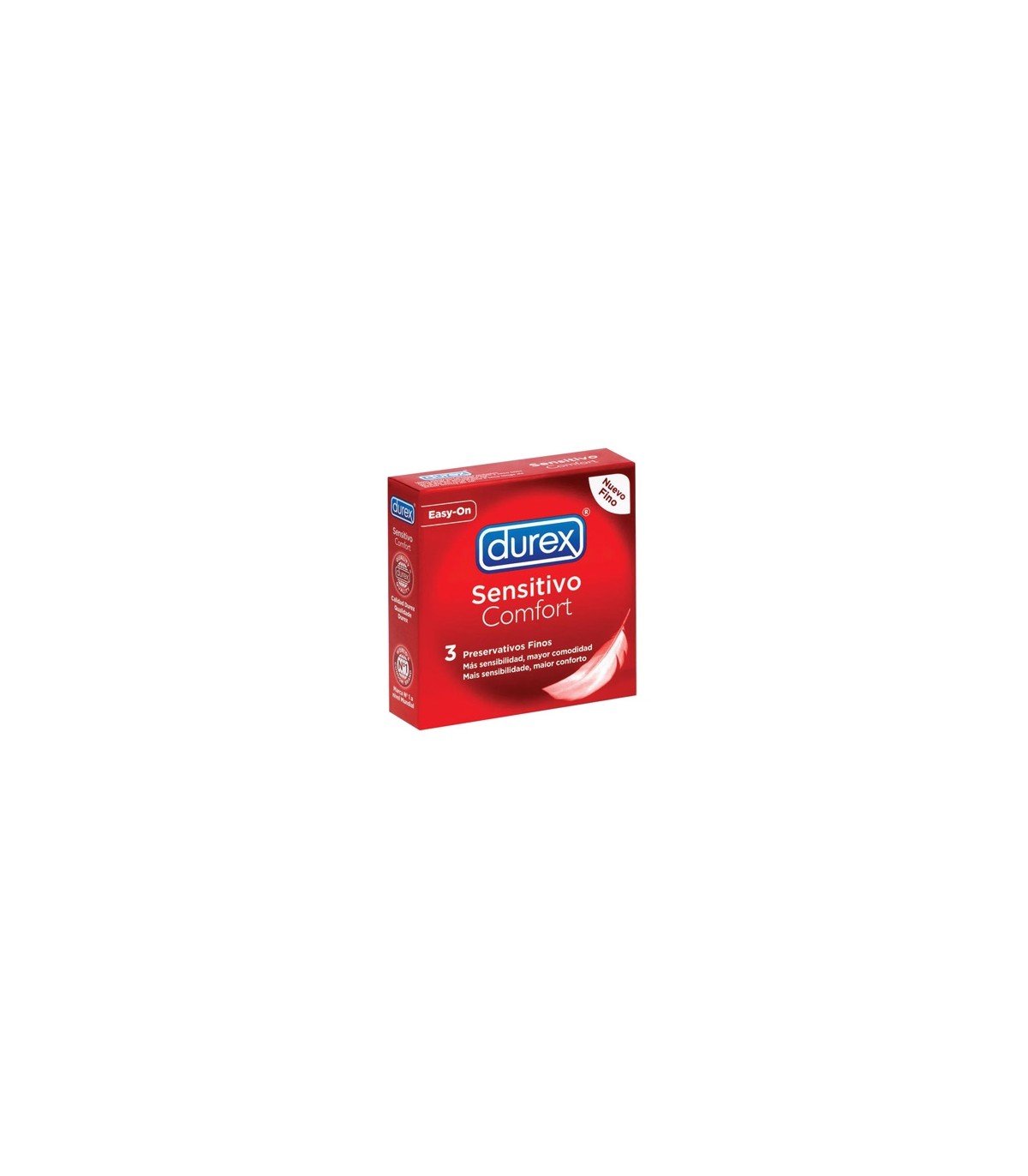 PRESERVATIVOS DUREX SENSITIVO SUAVE 3 UDS