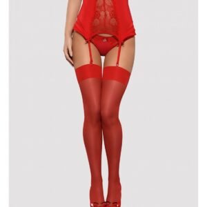 S800 STOCKINGS RED  S/M