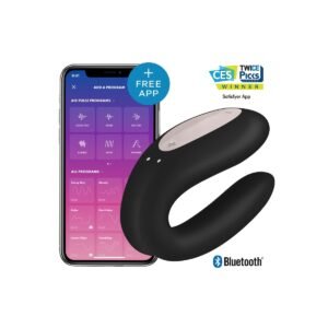 SATISFYER DOUBLE JOY APP NEGRO