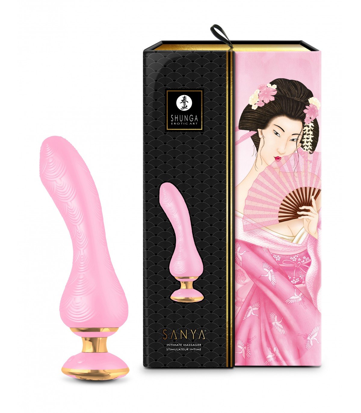 SHUNGA VIBRADOR MASAJEADOR SANYA USB ROSA - Imagen 3