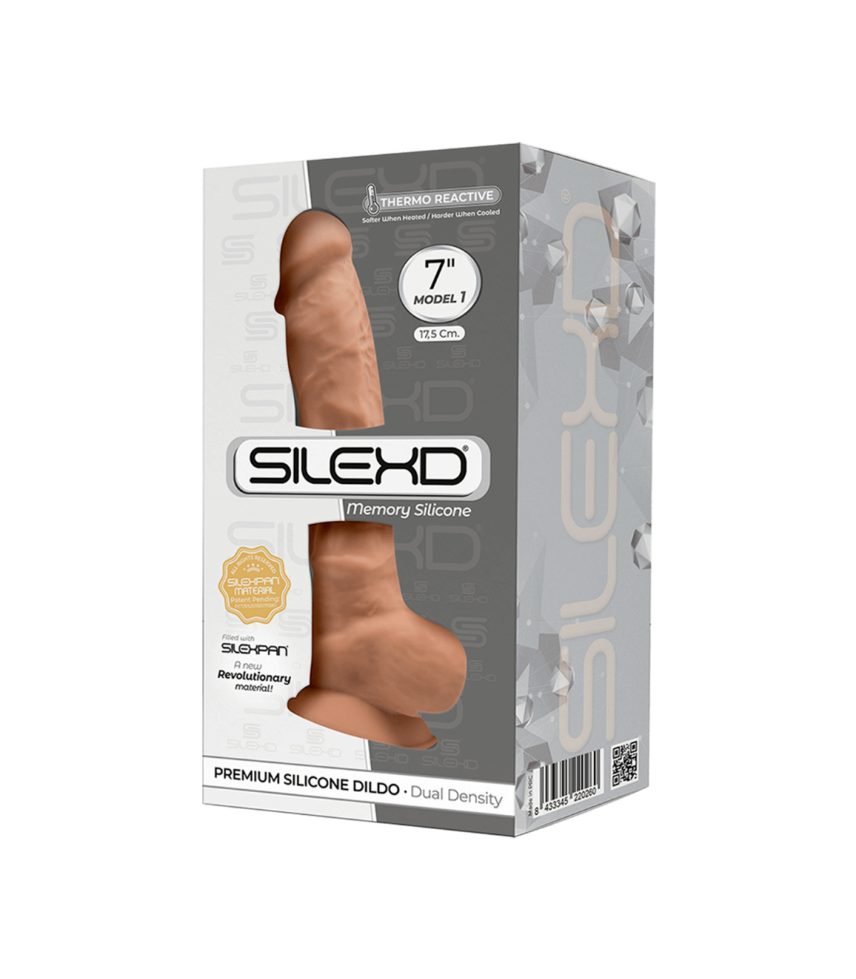 SILEXD DILDO SILICONA MODEL 1 7 CARAMELO" - Imagen 4