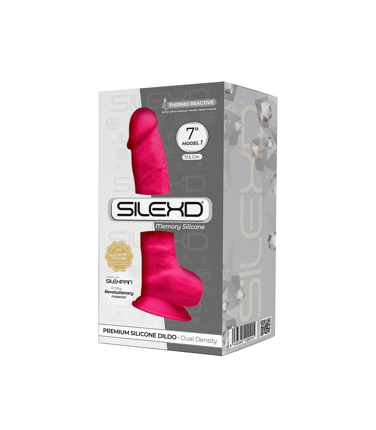 SILEXD DILDO SILICONA MODEL 1 7 ROSA" - Imagen 3