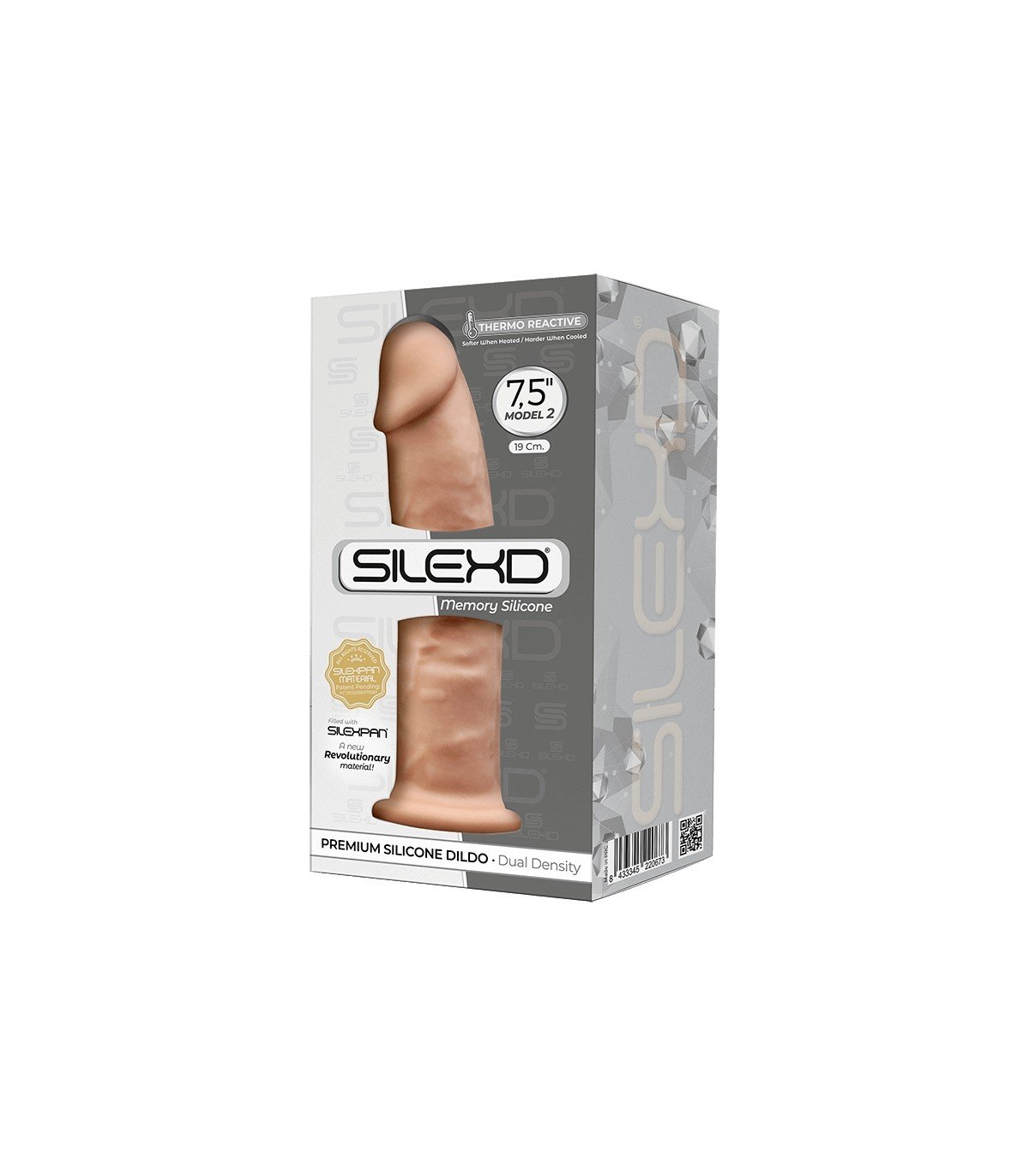 SILEXD DILDO SILICONA MODEL 2 7.5 FLESH" - Imagen 3