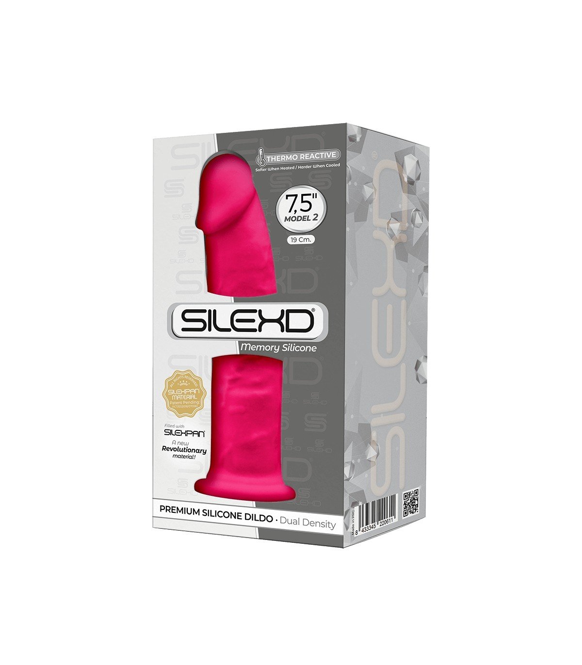 SILEXD DILDO SILICONA MODEL 2 7.5 ROSA" - Imagen 2