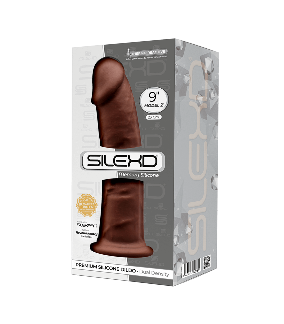 SILEXD DILDO SILICONA MODEL 2 9 MARRÓN" - Imagen 3