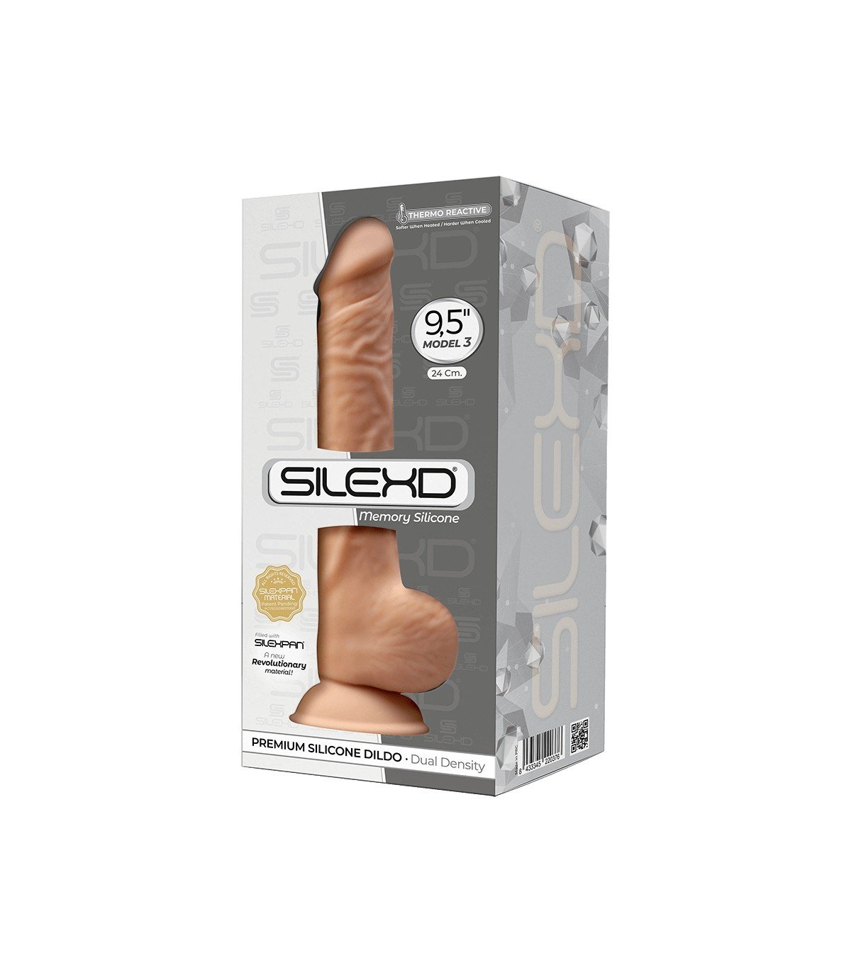 SILEXD DILDO SILICONA MODEL 3 9.5 FLESH" - Imagen 3