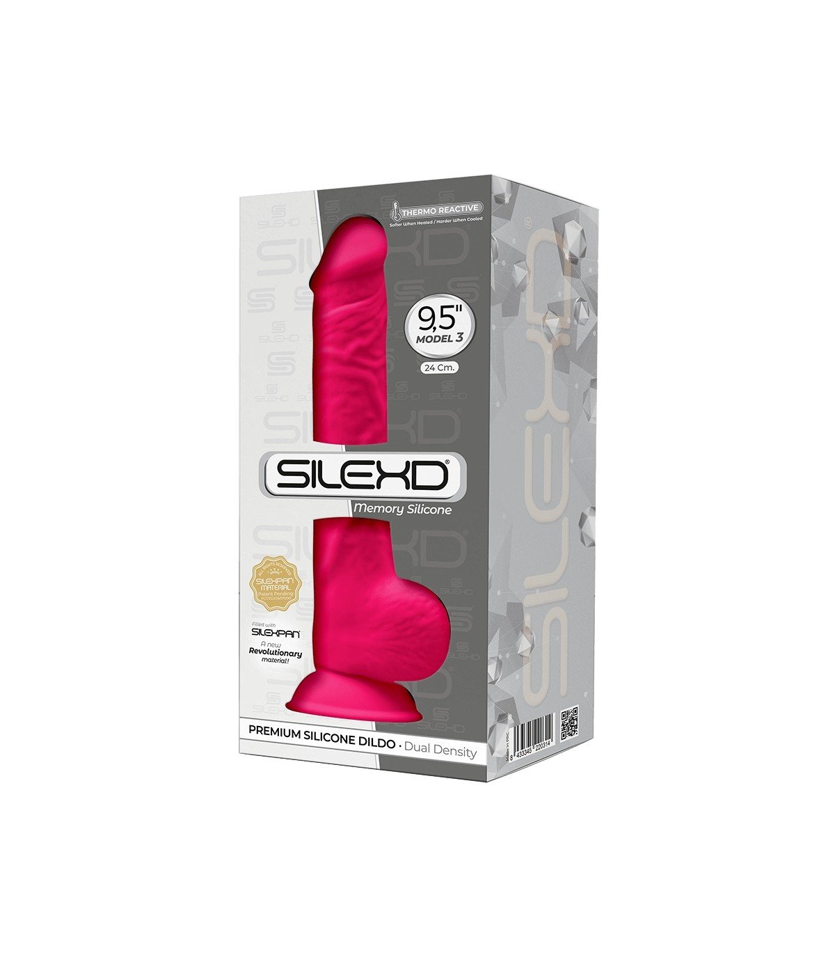 SILEXD DILDO SILICONA MODEL 3 9.5 ROSA" - Imagen 2