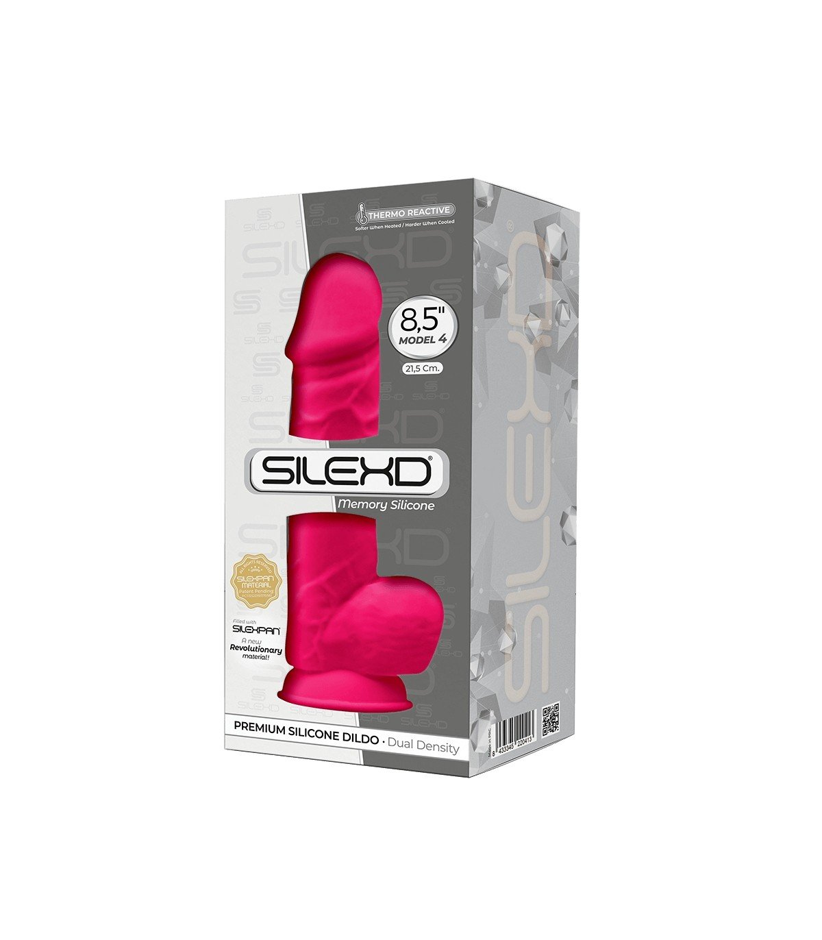 SILEXD DILDO SILICONA MODEL 4 8.5 ROSA" - Imagen 3