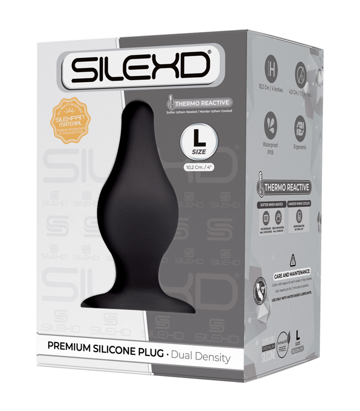 SILEXD PLUG SILICONA PLUG MODEL 2 4 L NEGRO" - Imagen 2