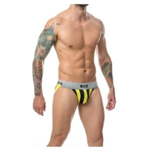 SUSPENSORIO DEPORTIVO AMARILLO-NEGRO M