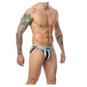 SUSPENSORIO DEPORTIVO BLANCO-NEGRO XXL