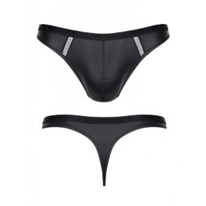TANGA WETLOOK NEGRO M