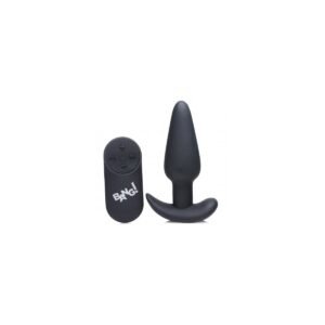 VIBRADO ANAL FORMA T SILICONA USB C/ MANDO NEGRO