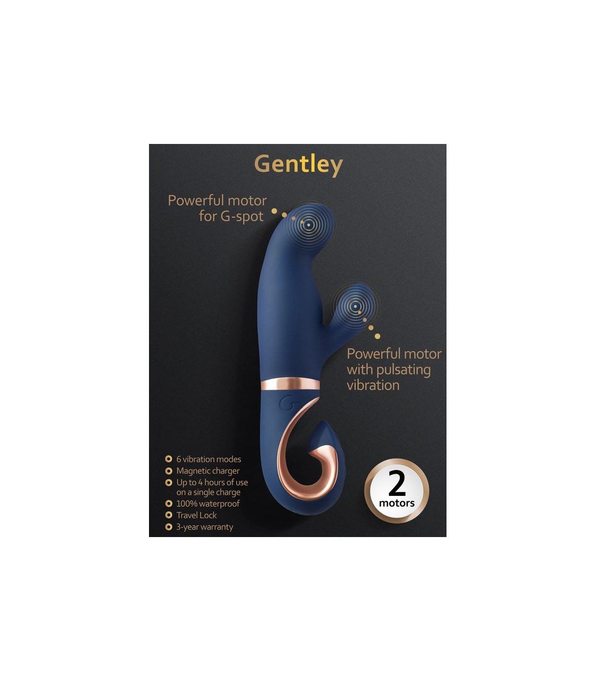 VIBRADOR GENTLEY CARIBBEAN BLUE - Imagen 4