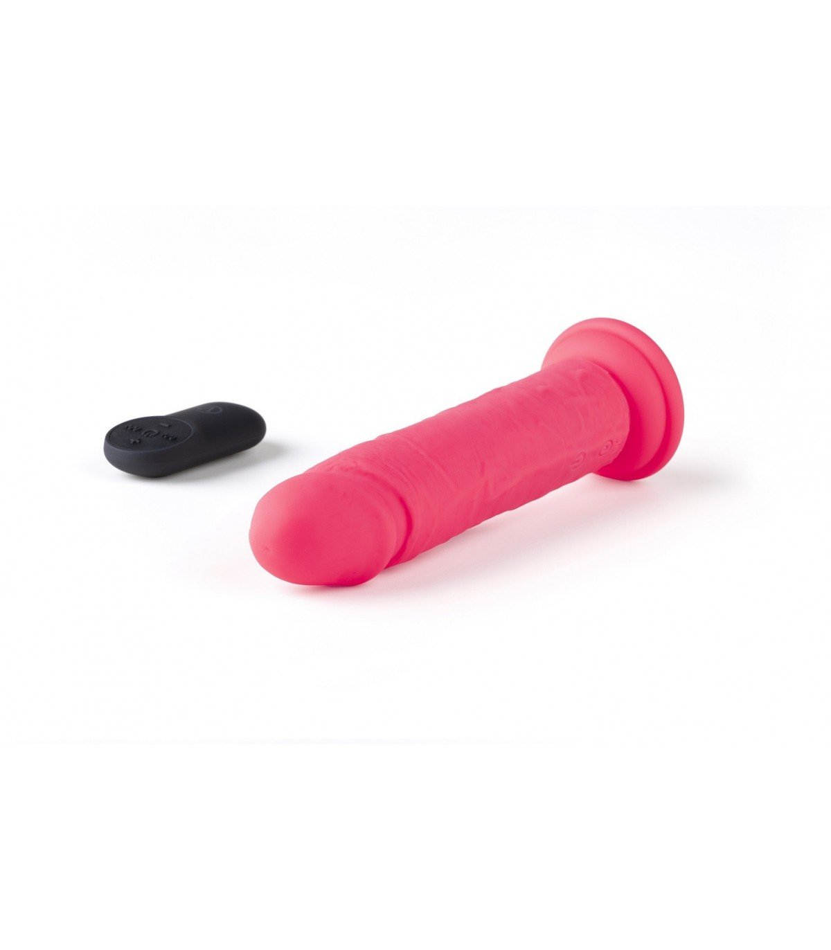 VIBRADOR REALÍSTICO R15" ROSA 16,5CM C/ CONTROL REMOTO"