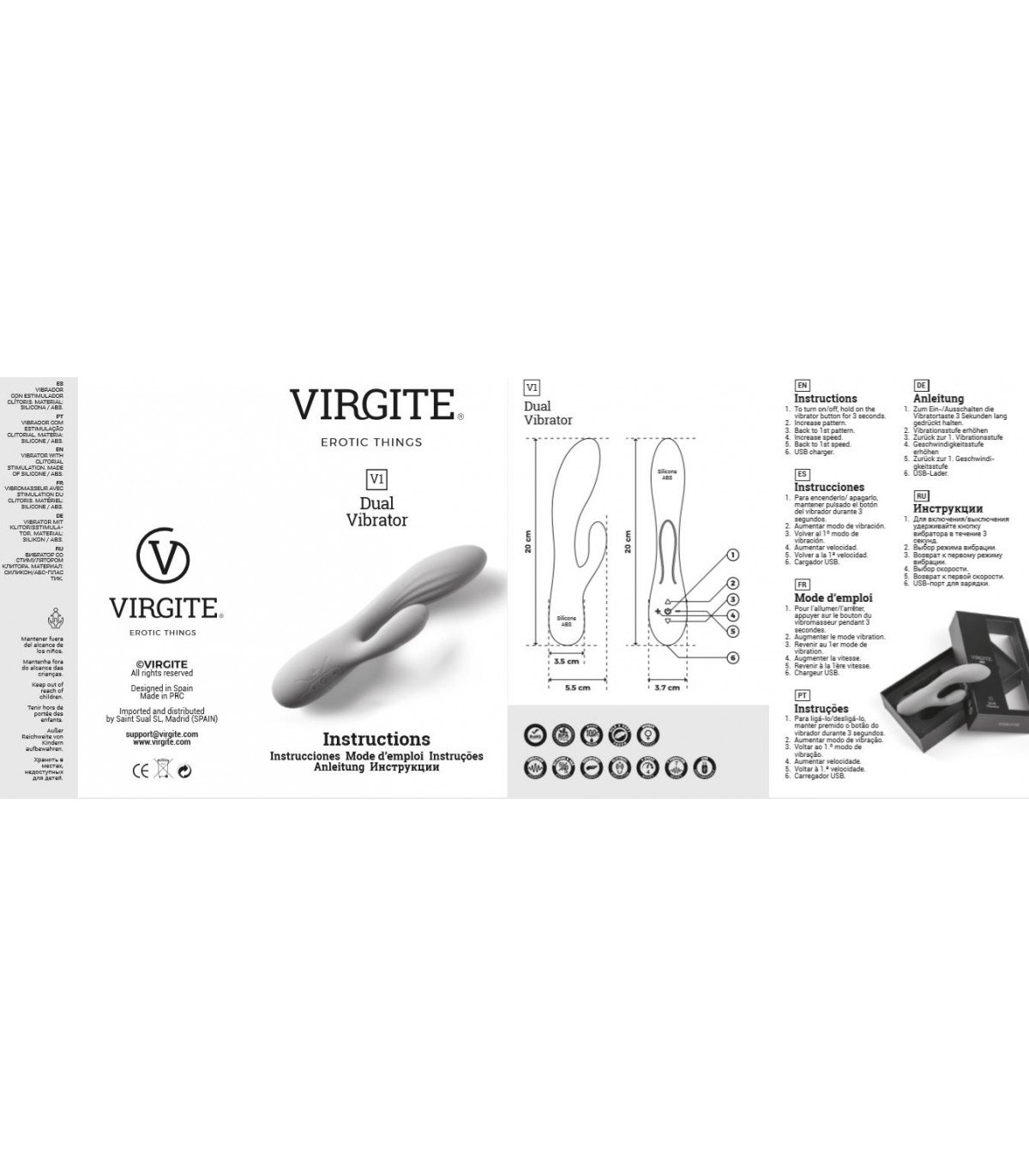 VIBRADOR RECARGABLE V1 ROSA - Imagen 3