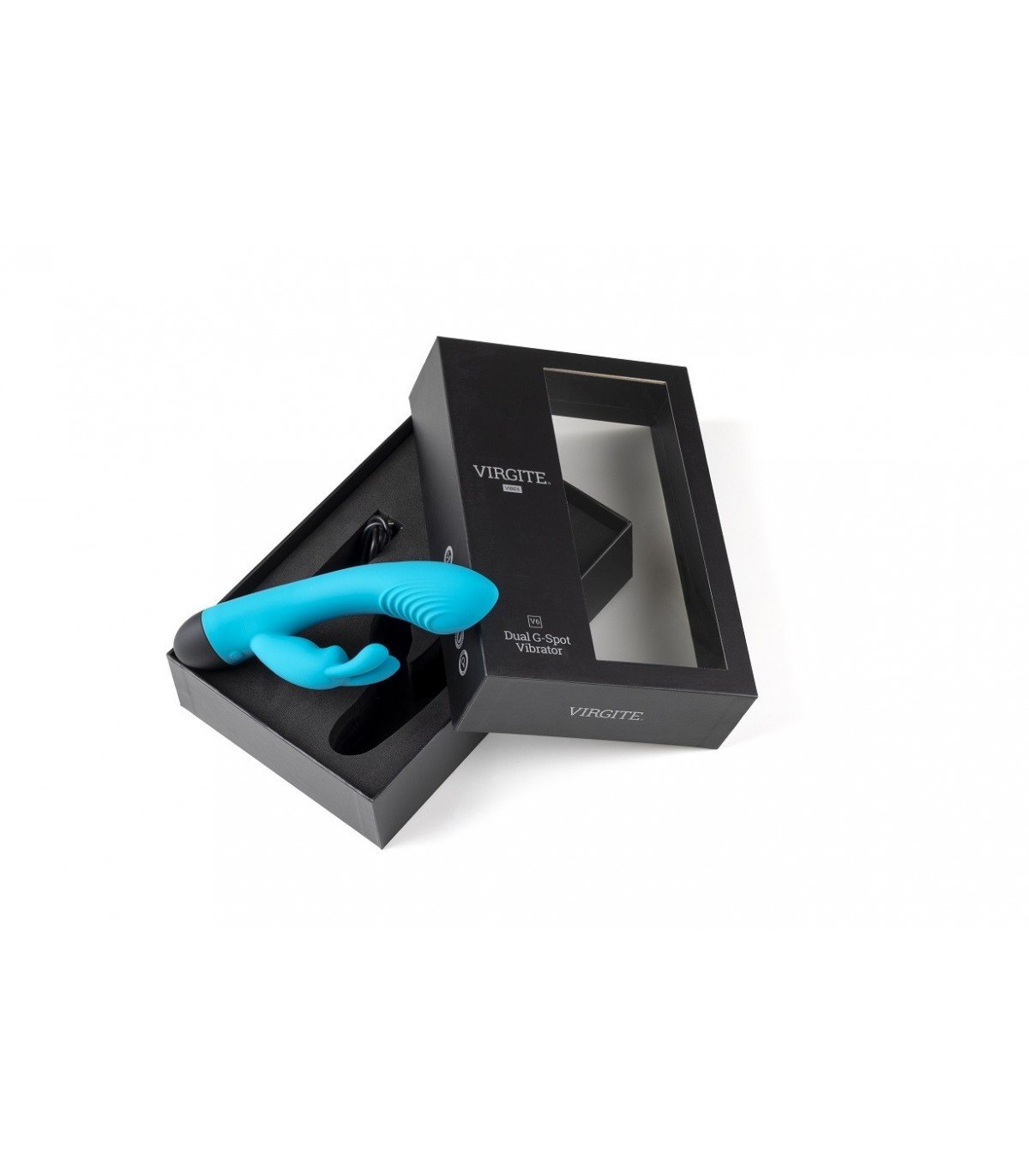 VIBRADOR RECARGABLE V6 AZUL - Imagen 3