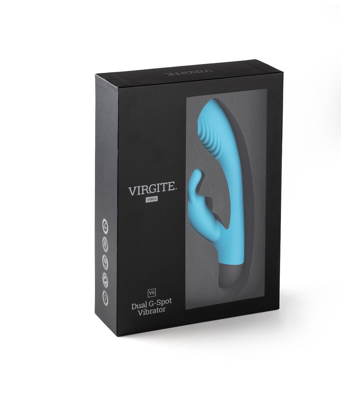 VIBRADOR RECARGABLE V6 AZUL - Imagen 4
