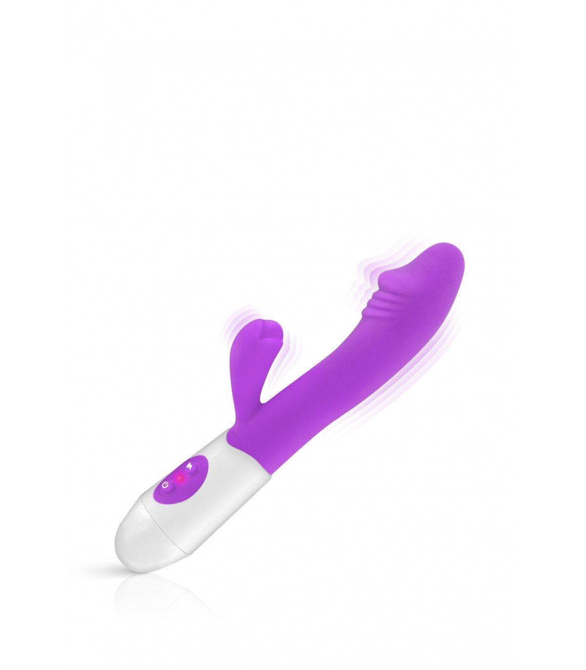 VIBRADOR SILICONA RABBIT ELYA MORADO - Imagen 2