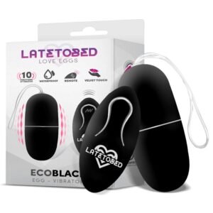 Ecoblack Huevo Vibrador con Control Remoto-LATETOBED